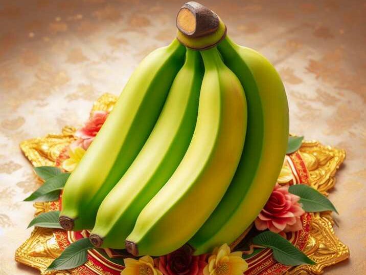 Double bananas featured in cultural ceremonies, highlighting their symbolic significance