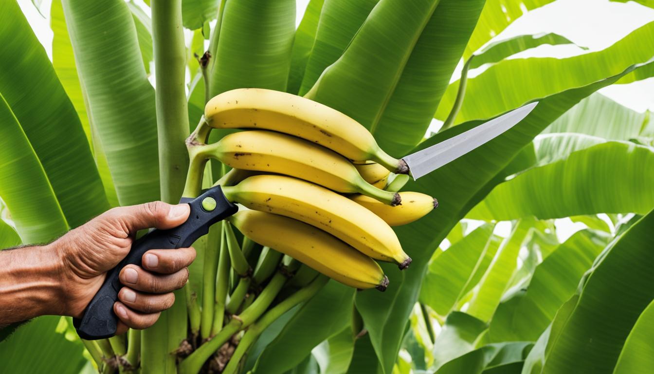 9. How are baby bananas harvested from the plant?