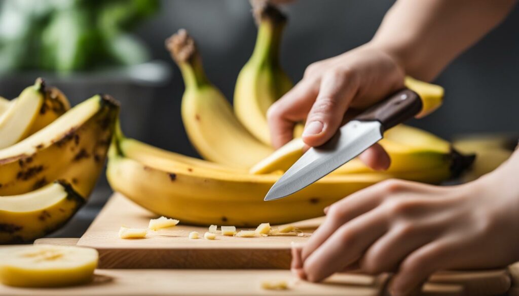 baby-led weaning banana cutting technique