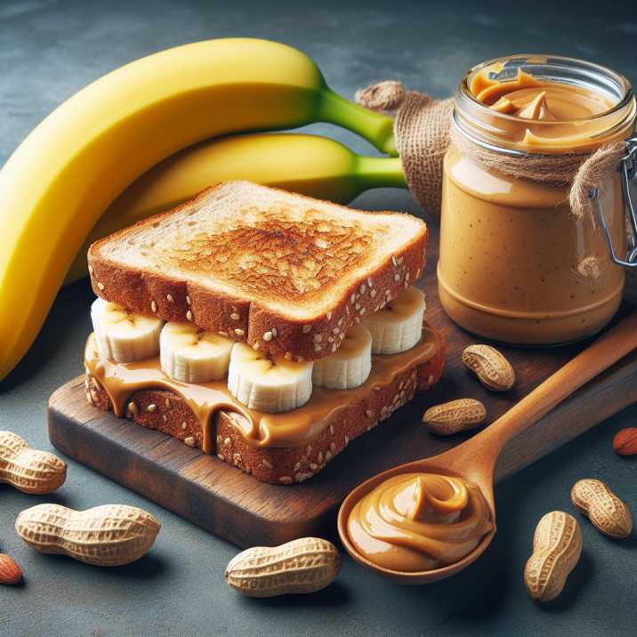 How Many Calories in a Banana and Peanut Butter Sandwich?