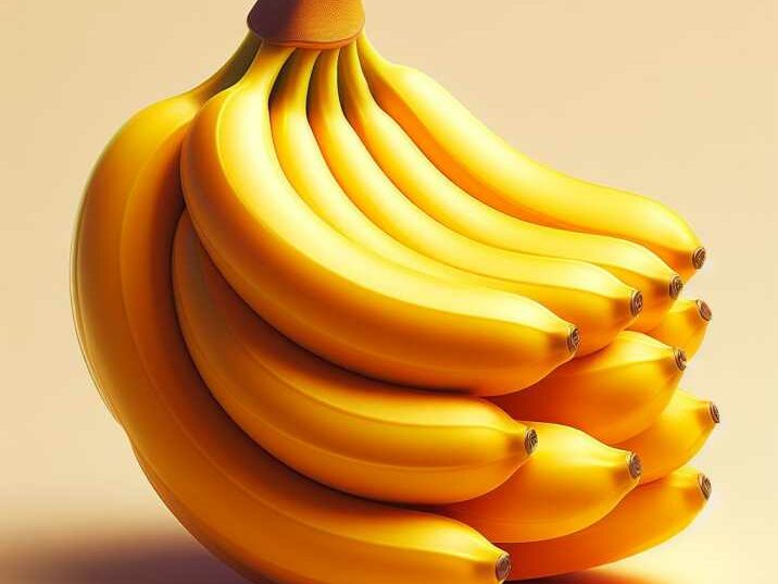 Cavendish bananas on display